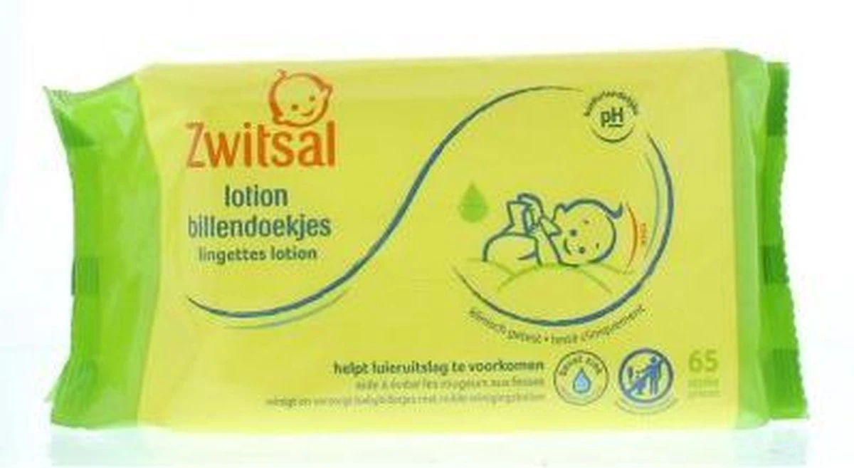 Zwitsal - Billendoekjes - Lotion - 65st 8 Zwitsal - Billendoekjes - Lotion - 65st - Afbeelding 8