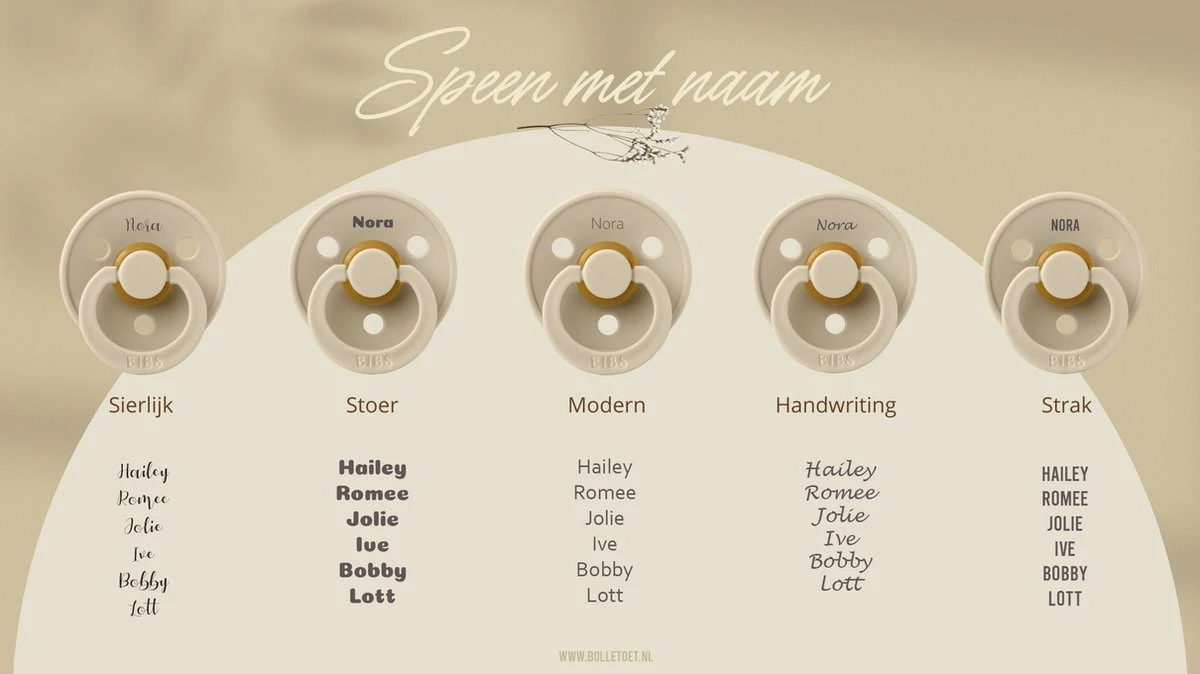 BIBS Fopspenen Met Naam | T2 | Peach, Blush, Ivory | 6-18 Maanden | Spenen | Speen | Fopspeen | BolleToet Speenzakje 3 BIBS Fopspenen Met Naam | T2 | Peach, Blush, Ivory | 6-18 Maanden | Spenen | Speen | Fopspeen | BolleToet Speenzakje - Afbeelding 3