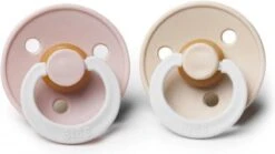 Bibs Fopspeen - Maat 1 0-6 Maanden - 2 Stuks - Blush & Vanilla Glow In The Dark