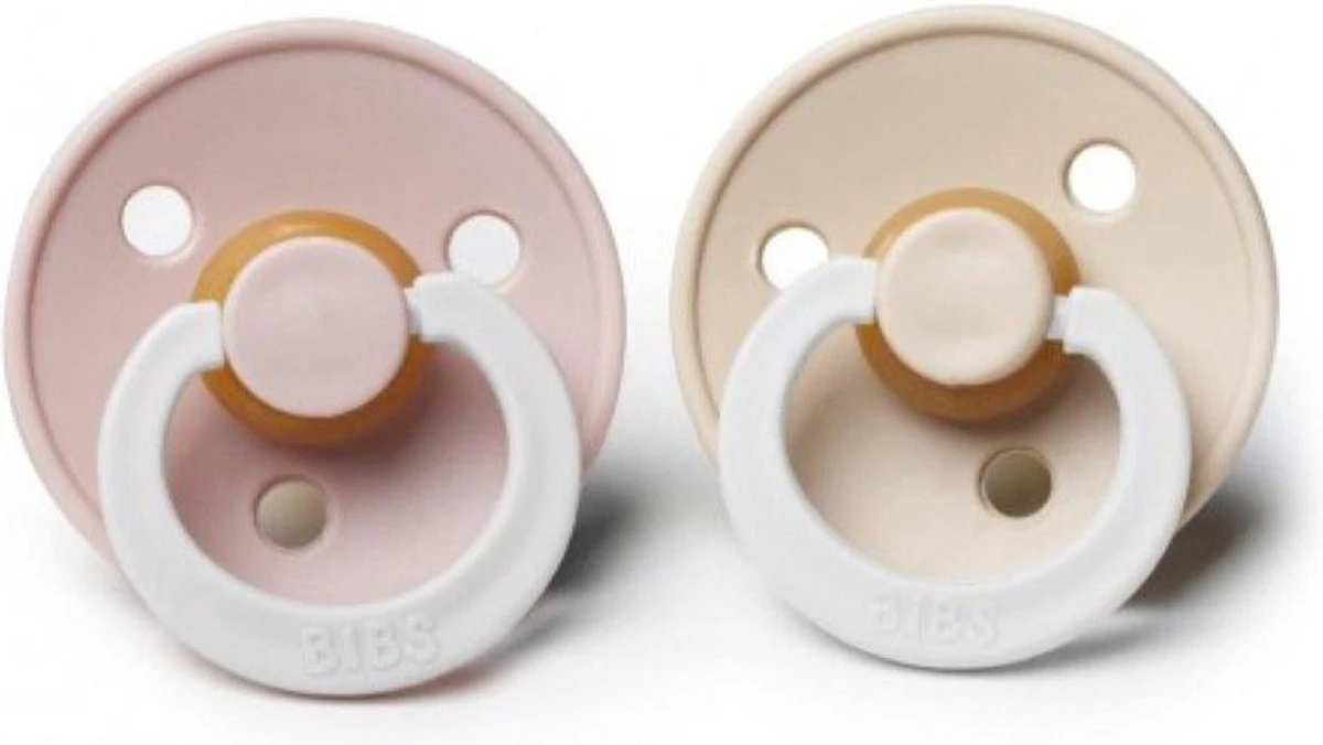 Bibs Fopspeen - Maat 1 0-6 Maanden - 2 Stuks - Blush & Vanilla Glow In The Dark 1 Bibs Fopspeen - Maat 1 0-6 Maanden - 2 Stuks - Blush & Vanilla Glow In The Dark