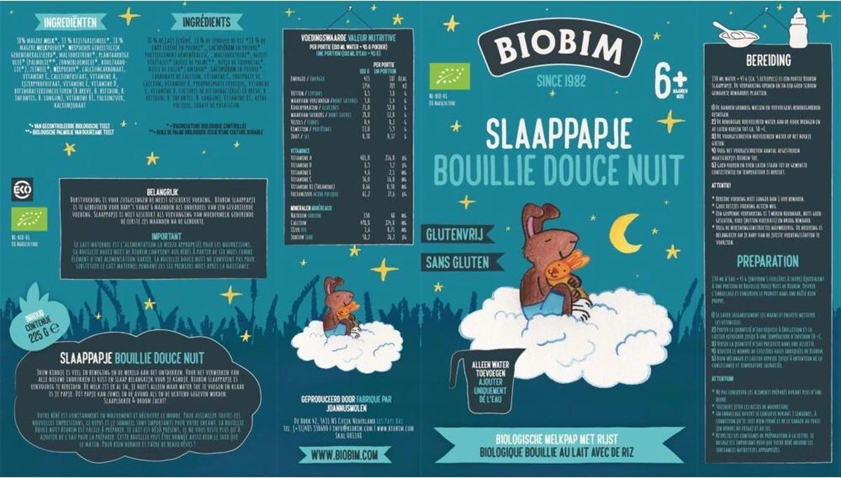 Biobim Slaap Papje 6mnd+ 2 Biobim Slaap Papje 6mnd+ - Afbeelding 2
