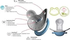 Bibi Happiness Glow In The Dark Dental Fopspeen 16 Maanden Plus Blauw -Aanbiedingen BIBS Winkel 1200x683 5