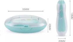 Merkloos Nagelvijl Set - Nagel Vijl Set - Electrische Baby Nagel Vijl - Veilig Nagels Verzorgen Met LED Licht For Baby, Peuter, Kinderen En Volwassenen - Met 6 Verschillende Vijlen En Verstelbare Snelheden -Aanbiedingen BIBS Winkel 1200x700