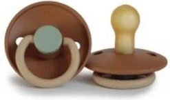 FRIGG Fopspeen Color Maat 1 - 0-6 Maanden - Safari - Natuurrubber -Aanbiedingen BIBS Winkel 1200x704 3