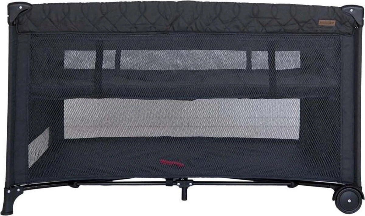 Prénatal Luxe Campingbedje Met Bodemverhoger - Inklapbaar Baby Campingbed - Reisbedje Met Wieltjes - Inclusief Bodemmatras - 120 X 60 Cm - Zwart 1 Prénatal Luxe Campingbedje Met Bodemverhoger - Inklapbaar Baby Campingbed - Reisbedje Met Wieltjes - Inclusief Bodemmatras - 120 X 60 Cm - Zwart