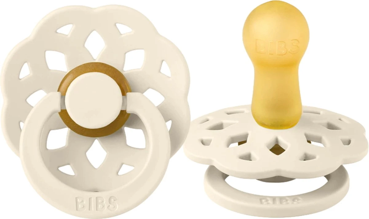 Bibs Fopspeem - Maat 2 6-18 Maanden - Boheme Ivory 1 Bibs Fopspeem - Maat 2 6-18 Maanden - Boheme Ivory