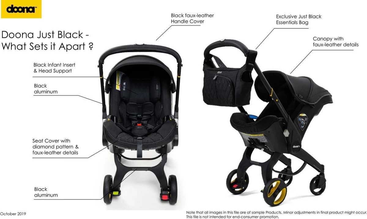 Doona+ Babyautostoel/Buggy Midnight Edition - Midnight 5 Doona+ Babyautostoel/Buggy Midnight Edition - Midnight - Afbeelding 5