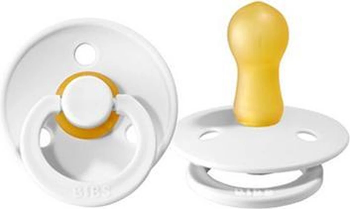 BIBS Fopspeen - Maat 2 (6-18 Maanden) - White 1 BIBS Fopspeen - Maat 2 (6-18 Maanden) - White