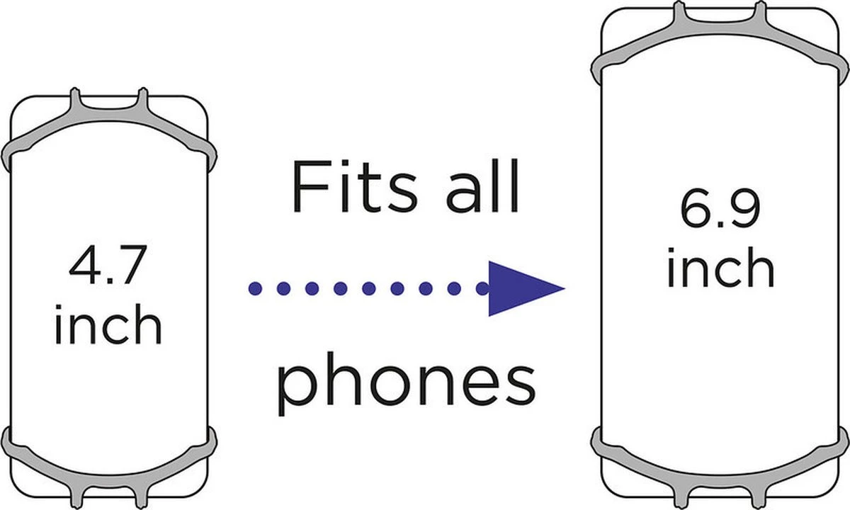 Dooky Telefoonhouder Smartphone Telefoon Houder 360* Rotatie Universeel Kinderwagen Fiets Zwart 10 Dooky Telefoonhouder Smartphone Telefoon Houder 360* Rotatie Universeel Kinderwagen Fiets Zwart - Afbeelding 10