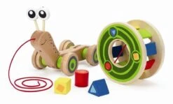 Hape Houten Walk-A-Long Slak Trekdier -Aanbiedingen BIBS Winkel 1200x724 1