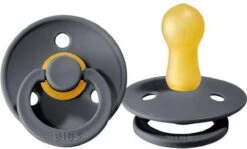 Bibs Fopspeen Iron / Donker Grijs - Maat / Size 2