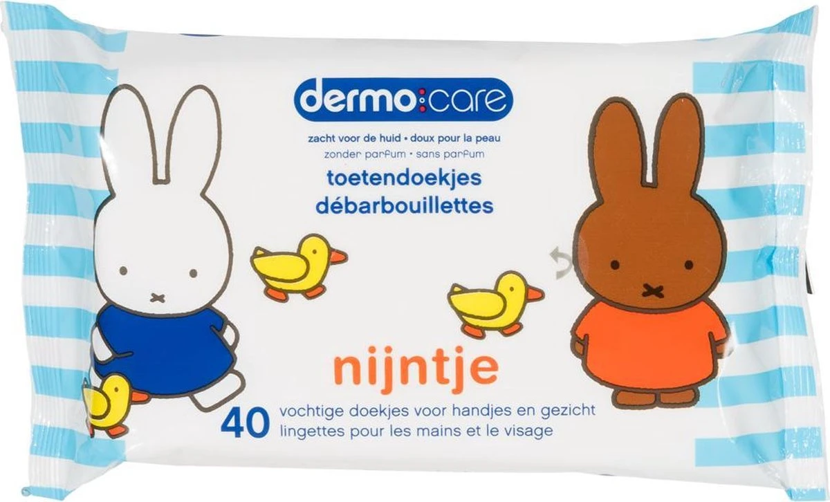 Dermo Care Nijntje Toetendoekjes – Roze – 10 X 40 Stuks 2 Dermo Care Nijntje Toetendoekjes – Roze – 10 X 40 Stuks - Afbeelding 2