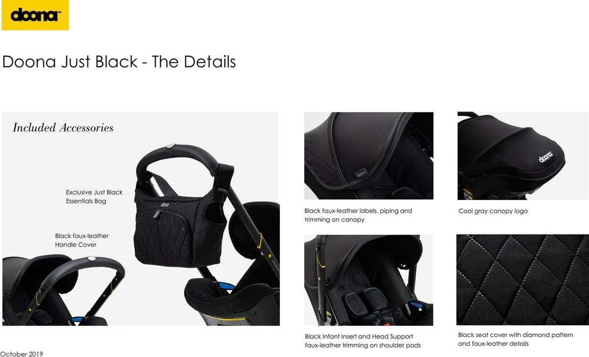 Doona+ Babyautostoel/Buggy Midnight Edition - Midnight 6 Doona+ Babyautostoel/Buggy Midnight Edition - Midnight - Afbeelding 6