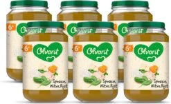 Olvarit 6m10 Spinazie Witvis Rijst 6x200g