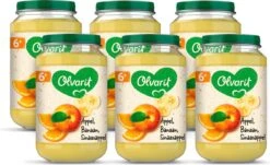 Olvarit 6m57 Appel Banaan Sinaasappel 6x200g