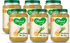 Olvarit 6m08 Sperzibonen Ham Rijst 6x200g