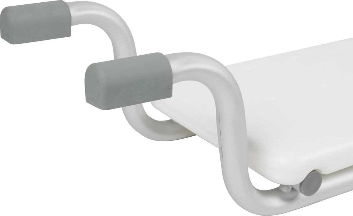 Vivamore Badzitje - Badstoeltje Tot Max. 150 KG - 74 X 23 X 18 CM - Badkruk - Anti-Slip Poten - Stevig Frame - Wit 4 Vivamore Badzitje - Badstoeltje Tot Max. 150 KG - 74 X 23 X 18 CM - Badkruk - Anti-Slip Poten - Stevig Frame - Wit - Afbeelding 4