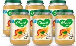 Olvarit 8m52 Appel Perzik Koek 6x200g
