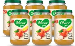 Olvarit 12m53 Appel Perzik Mango 6x200g