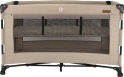 Reisbed Novi Baby® Nora Luxe Sand/Black -Aanbiedingen BIBS Winkel 1200x748 2