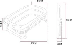 Babybadje - Peuterbadje - Opvouwbaar - Incl. Baby Badkussen - 84 Cm Lang - 0 Tot 3 Jaar - Roze -Aanbiedingen BIBS Winkel 1200x752