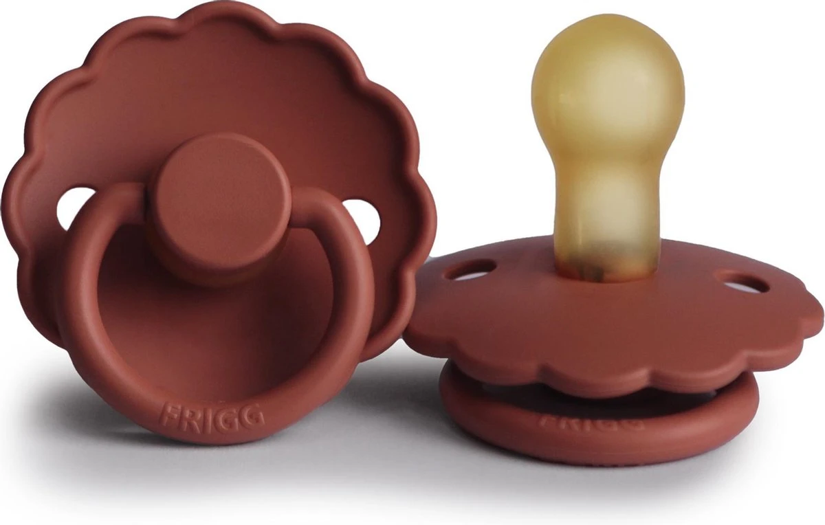 Frigg Fopspeen - Maat 2 6-18 Maanden - 1 Stuk - Daisy - Baked Clay 3 Frigg Fopspeen - Maat 2 6-18 Maanden - 1 Stuk - Daisy - Baked Clay - Afbeelding 3