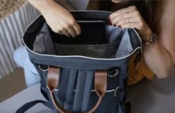 Periwinkle - Luiertassen - Waterproof Baby Verzorgingstas - Baby Rugzak - Luiertas - Verzorgingstas - Linnen - Bordeaux -Aanbiedingen BIBS Winkel 1200x772 15