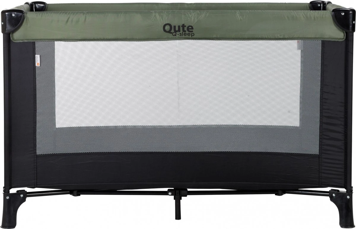 Qute Campingbed Q-sleep Olijfgroen/zwart 2 Qute Campingbed Q-sleep Olijfgroen/zwart - Afbeelding 2