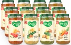 Olvarit Variatiemenu Babymaaltijd 12+ Maanden - Versie 2 - 4 Smaken - 12 X 250g