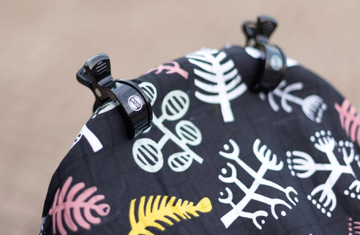 Lodger Kinderwagenaccessoire - Swaddle Clips - Zwart - 2 Stuks 4 Lodger Kinderwagenaccessoire - Swaddle Clips - Zwart - 2 Stuks - Afbeelding 4