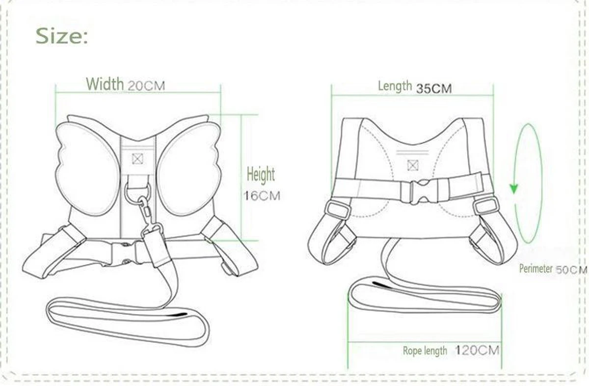 Bijentuigje - Tuigje Kind - Harness Buddy - Kindertuigje - Looplijn 3 Bijentuigje - Tuigje Kind - Harness Buddy - Kindertuigje - Looplijn - Afbeelding 3
