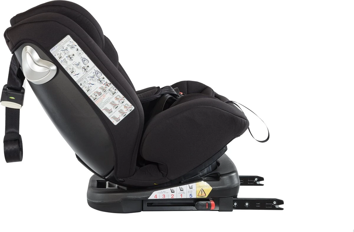Born Lucky Meegroei Autostoel Roadline SPS ISOFIX - Groep 0/1/2/3 - 360° Draaibaar - Zwart 15 Born Lucky Meegroei Autostoel Roadline SPS ISOFIX - Groep 0/1/2/3 - 360° Draaibaar - Zwart - Afbeelding 15