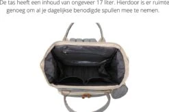 Humpy Dumpy Stijlvolle Luiertas Rugzak (Grijs) Met Uitschuifbaar Verschoon/ Slaap Bedje. Incl. Verschoon Matje, USB Poort & Buggy Straps -Aanbiedingen BIBS Winkel 1200x792 3