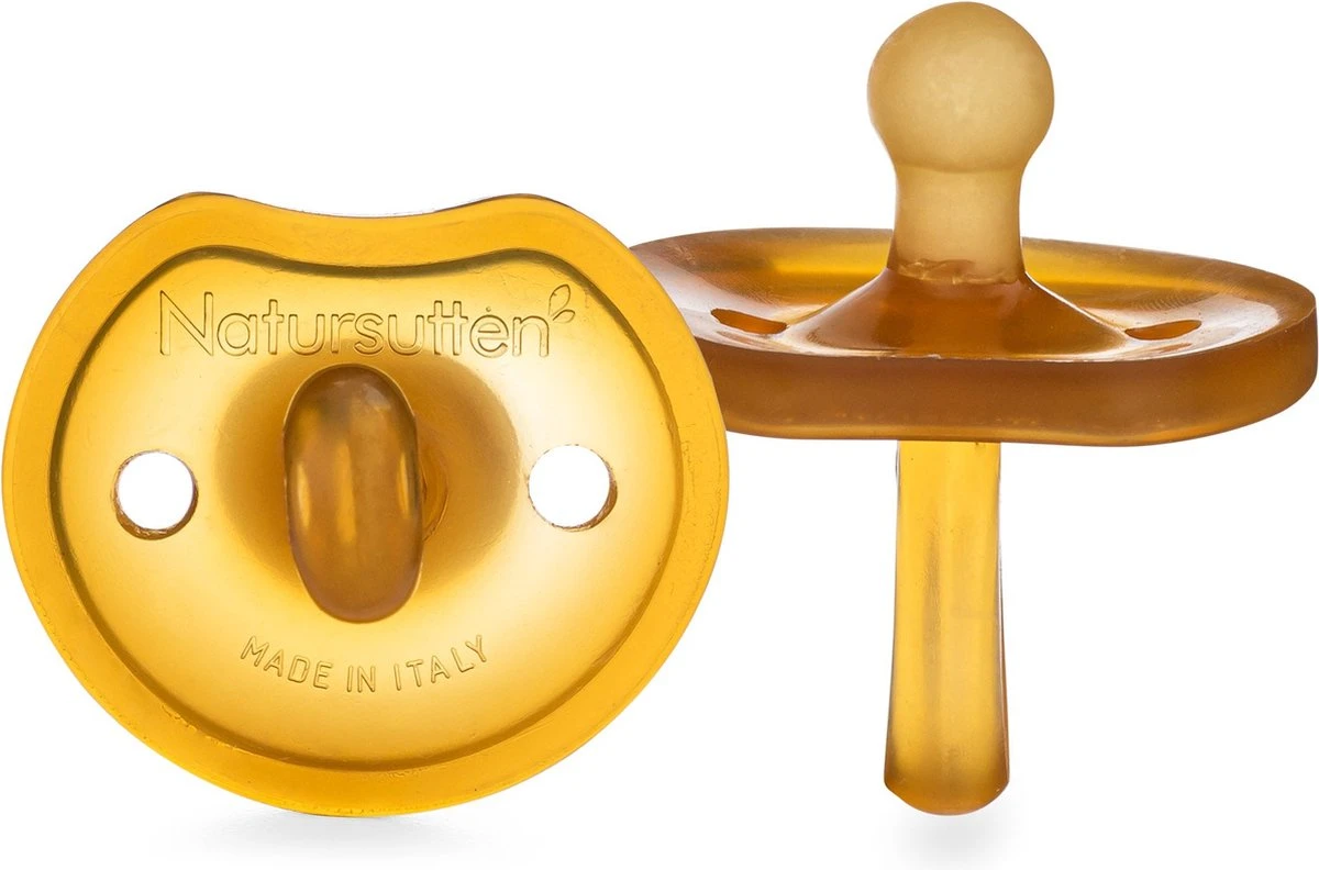 Natursutten Rubberen Fopspeen - 0-6 Maanden - Vlinder Schild - Anatomische Tuit - 2 Stuks 2 Natursutten Rubberen Fopspeen - 0-6 Maanden - Vlinder Schild - Anatomische Tuit - 2 Stuks - Afbeelding 2
