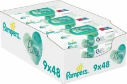 Pampers® Pampers Aqua Pure Billendoekjes - 432 Doekjes