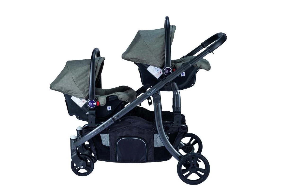 X Adventure Duo Kinderwagen / Tweeling Kinderwagen – Emerald Green 6 X Adventure Duo Kinderwagen / Tweeling Kinderwagen – Emerald Green - Afbeelding 6