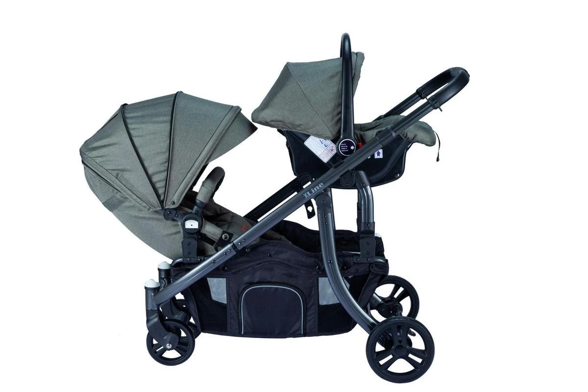 X Adventure Duo Kinderwagen / Tweeling Kinderwagen – Emerald Green 9 X Adventure Duo Kinderwagen / Tweeling Kinderwagen – Emerald Green - Afbeelding 9