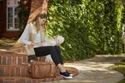 Grote Luiertas Double Zip Satchel Chestnut Redwood - Kunstleer - 42 Cm Breed -Aanbiedingen BIBS Winkel 1200x799 80