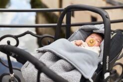 Jollein Voetenzak Voor Autostoel & Kinderwagen - Teddy - Storm Grey -Aanbiedingen BIBS Winkel 1200x800 533