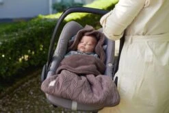 Jollein Voetenzak Voor Autostoel & Kinderwagen - Spring Knit - Chestnut -Aanbiedingen BIBS Winkel 1200x800 538