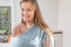 Babylonia - Tricot-Slen Organic - Draagdoek Baby - Silver Blue -Aanbiedingen BIBS Winkel 1200x800 619