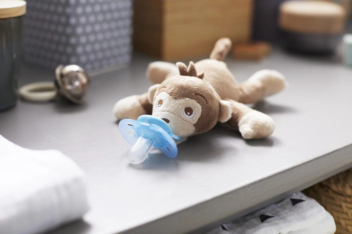 Philips Avent Snuggle Knuffelspeen - 0-6 Maanden - Aapje 7 Philips Avent Snuggle Knuffelspeen - 0-6 Maanden - Aapje - Afbeelding 7
