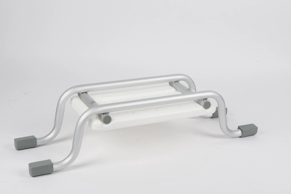 Vivamore Badzitje - Badstoeltje Tot Max. 150 KG - 74 X 23 X 18 CM - Badkruk - Anti-Slip Poten - Stevig Frame - Wit 2 Vivamore Badzitje - Badstoeltje Tot Max. 150 KG - 74 X 23 X 18 CM - Badkruk - Anti-Slip Poten - Stevig Frame - Wit - Afbeelding 2