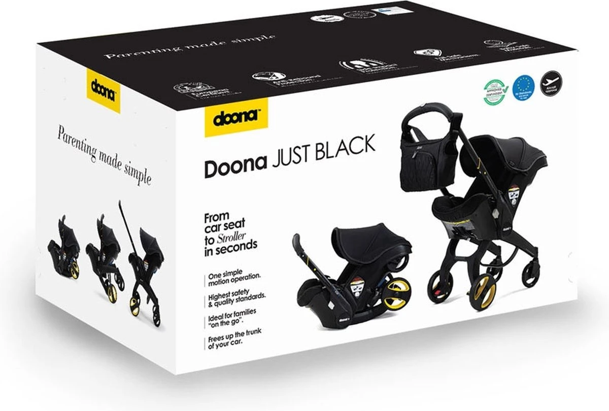 Doona+ Babyautostoel/Buggy Midnight Edition - Midnight 2 Doona+ Babyautostoel/Buggy Midnight Edition - Midnight - Afbeelding 2