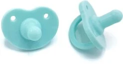 MijnNami STELLA Soother Speen - 2 Stuks - Solid Mint - 100% Voedselgraad Siliconen - Newborn Fopseen - 0-9 Maanden