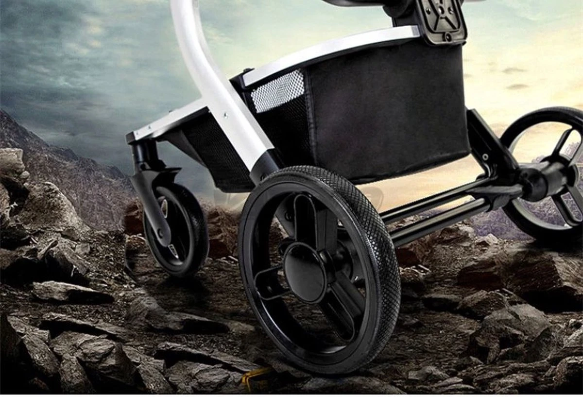 Merkloos BrightWise Luxe Kinderwagen 3 In 1 Voldoet Aan Alle Europese Veiligheidscertificaten - Wandelwagen - Kinderwagen 3-in-1 Incl Autostoel - Kinderwagen Maxi Cosi – Buggy 3 In 1 - Newborn - Leer - Grijs 7 Merkloos BrightWise Luxe Kinderwagen 3 In 1 Voldoet Aan Alle Europese Veiligheidscertificaten - Wandelwagen - Kinderwagen 3-in-1 Incl Autostoel - Kinderwagen Maxi Cosi – Buggy 3 In 1 - Newborn - Leer - Grijs - Afbeelding 7