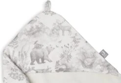 Jollein Badcape 75x75cm Pimpelmees - Forest Animals -Aanbiedingen BIBS Winkel 1200x821