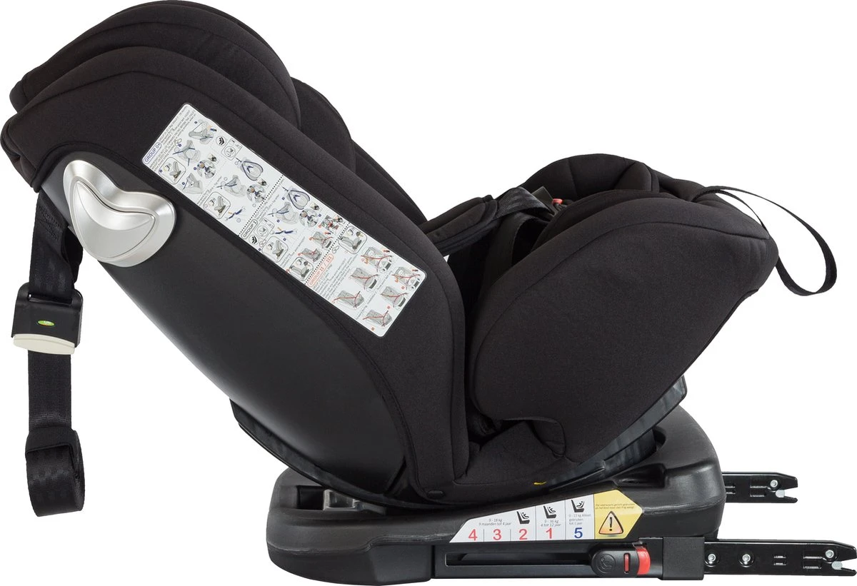 Born Lucky Meegroei Autostoel Roadline SPS ISOFIX - Groep 0/1/2/3 - 360° Draaibaar - Zwart 16 Born Lucky Meegroei Autostoel Roadline SPS ISOFIX - Groep 0/1/2/3 - 360° Draaibaar - Zwart - Afbeelding 16