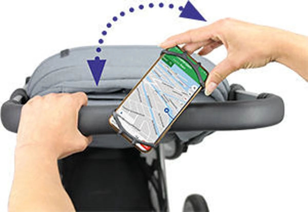 Dooky Telefoonhouder Smartphone Telefoon Houder 360* Rotatie Universeel Kinderwagen Fiets Zwart 5 Dooky Telefoonhouder Smartphone Telefoon Houder 360* Rotatie Universeel Kinderwagen Fiets Zwart - Afbeelding 5