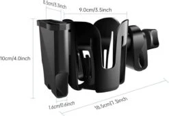 BOTC 2 In 1 Bekerhouders & Telefoonhouder - Cup Organizer Voor Kinderwagen, Fiets, Rolstoel, Walker - Zwart 16 BOTC 2 In 1 Bekerhouders & Telefoonhouder - Cup Organizer Voor Kinderwagen, Fiets, Rolstoel, Walker - Zwart -Aanbiedingen BIBS Winkel 1200x828 4